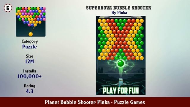 Top 10 Planet Bubble Shooter Pinka Android Games смотреть онлайн