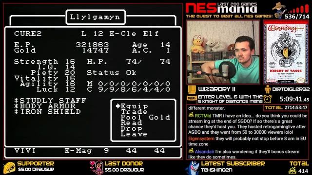 538/714 Wizardry II: The Knight of Diamonds - NESMania смотреть онлайн