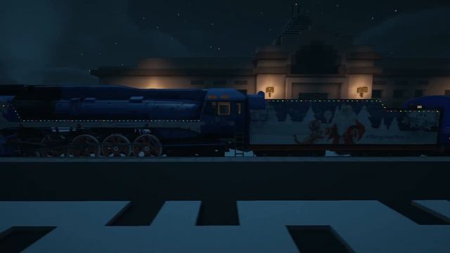 Паровоз П36 (поезд Деда Мороза) в Майнкрафт Immersive Railroading от автора Nordon73
