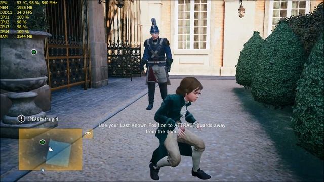 Assassin's Creed Unity GTX 750 2GB, Core 2 Quad Q6600, 6GB RAM смотреть онлайн