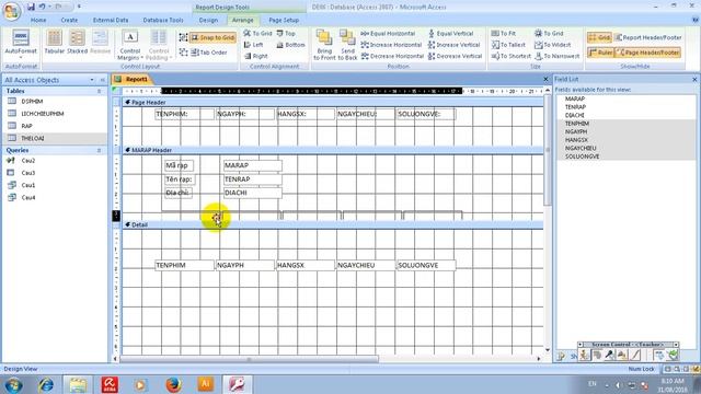 Report Access - Tạo báo cáo MS. Access (7) | Cơ Sở Dữ Liệu ACCESS смотреть онлайн