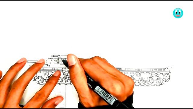 How To Draw Cartoon Tank KV-6 | Gerand - Cartoons About Tanks смотреть онлайн