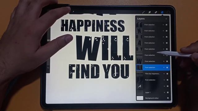 Write quotes with Procreate on Ipad смотреть онлайн
