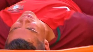 Травма Криштиану Роналду при матче с Францией(Euro 2016)  HD
