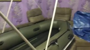 Тент крыша на лодку ПВХ Bark B-280NP своими руками