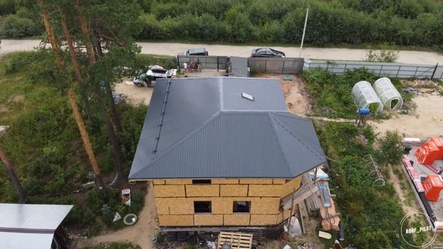 Кровля из профилированного листа серого цвета смотреть онлайн