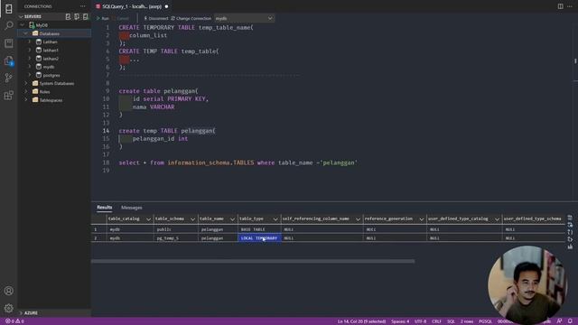 POSTGRESQL TUTORIAL #17 TEMP TABLE смотреть онлайн