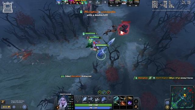 DOTA 2 Gameplay GeForce GT 610 смотреть онлайн