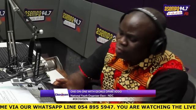 EKOSIISEN ONE-ON-ONE WITH GEORGE OPARE ADDO, NATIONAL YOUTH ORGANISER ELECT - NDC |13 -12- 22| смотреть онлайн