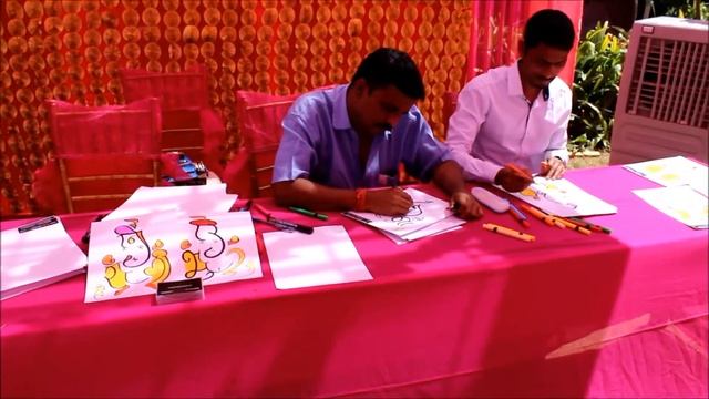 Ganesh Drawing Artist, Cartoon Characters drawing, Tent Decoration, Artist booking 9928686346 смотреть онлайн