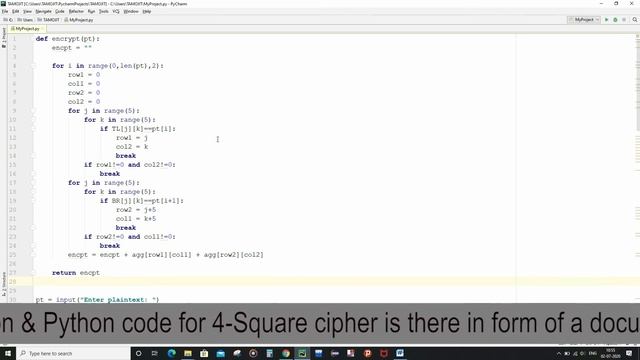 Four Square Cipher (Python Implementation) смотреть онлайн