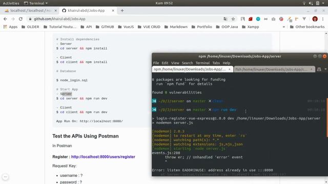 Application Job App (Vue, Express, Sequelize and Mysql) смотреть онлайн