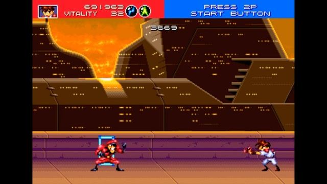 Sega Mega Drive 2 (Smd) 16-bit Gunstar Heroes Битва с Боссами