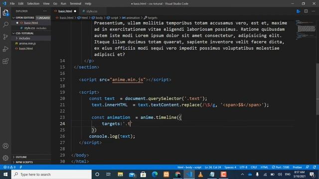 Flying Text Animation Effects using CSS and JS смотреть онлайн