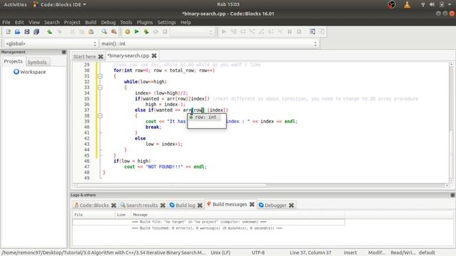 C++ Iterative Binary Search for Multidimensional 2D array смотреть онлайн
