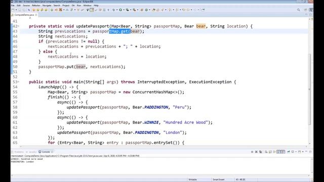 ConcurrentHashMap Compute Demo смотреть онлайн