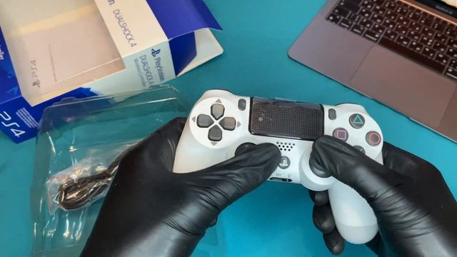 Белый геймпад Ps 4v2 с гарантией , обзор смотреть онлайн