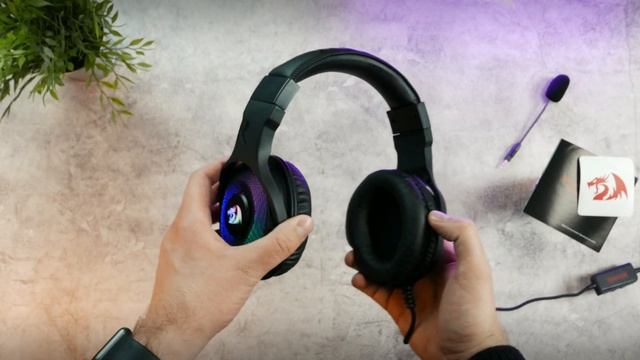 REDRAGON PANDORA2 HEADSET H350 RGB *unboxing 4K +mic test смотреть онлайн