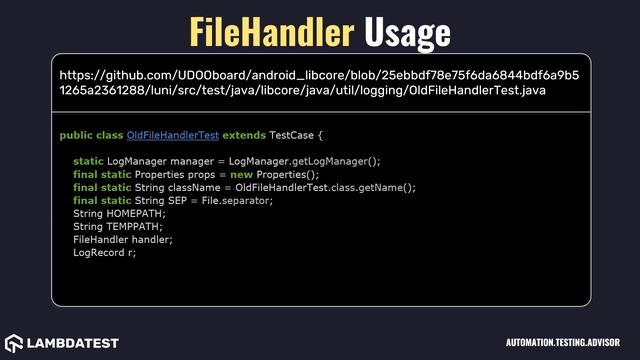 org openqa selenium io FileHandler class with examples смотреть онлайн