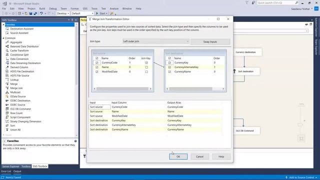 SSIS design pastern for Data Warehousing - Merge Join смотреть онлайн