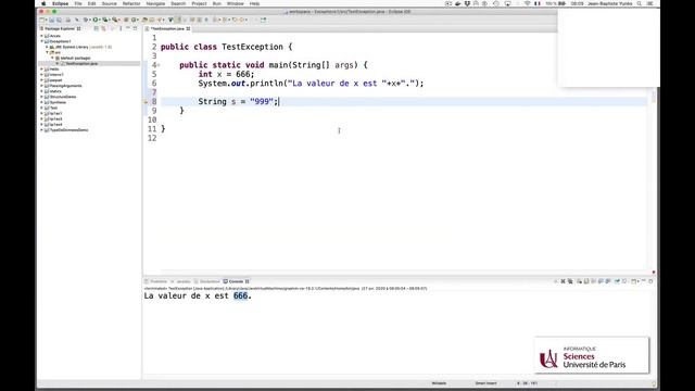 Cours Java (15) : les exceptions 1 смотреть онлайн