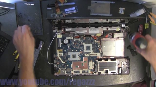 ACER ASPIRE 5750 5750G take apart, disassemble, how to open, video disassembly смотреть онлайн