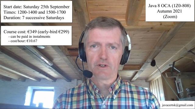Java 8 OCA (1Z0-808) Autumn 2021 Course смотреть онлайн