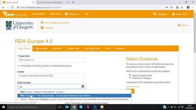 DMPonline - 'How to' video showing how we have integrated the H2020 projects database смотреть онлайн