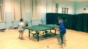 Тренировка по настольному теннису с детьми. Table tennis training with children.By Galina Georginov