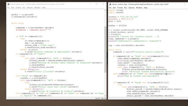 python hack #5 reverse shell espionage cmd voler fichier смотреть онлайн
