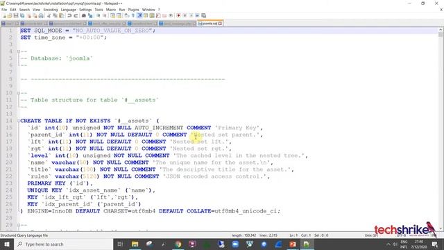 Joomla! 3.x freezes during installation at creating database table смотреть онлайн
