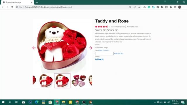 E-commerce shopping details website design page with html css bootstrap slick js and nice number js смотреть онлайн