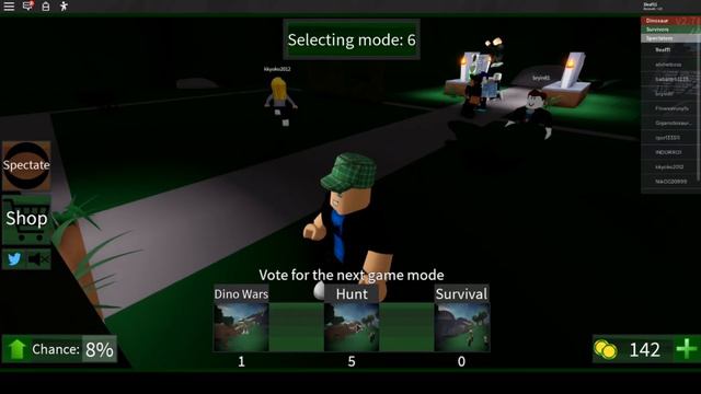 Детские игры Roblox Охотник На Динозавров не убежал, съели))) смотреть онлайн