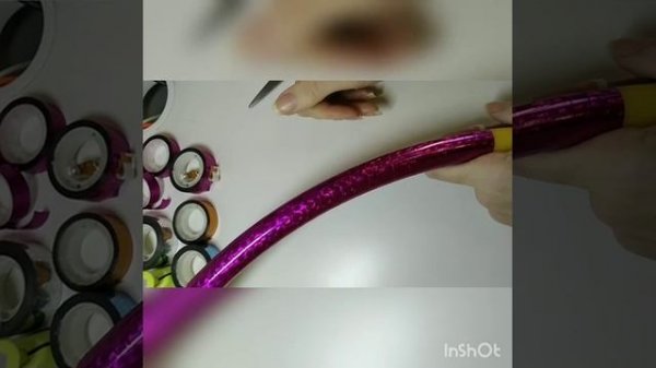 МК обмотка обруча с узорами