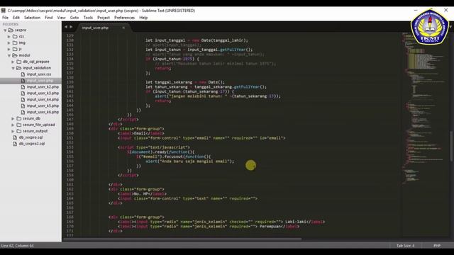 Securing Input String Number, Date dan File Upload dengan JS, JQuery, dan PHP | Secure Programming смотреть онлайн