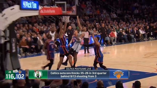 INSTANT REACTION: C's 'Virtually impossible' to stop when playing their game in win vs. the Knicks смотреть онлайн