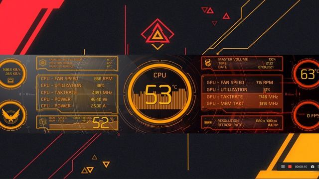 The Division 2 - Aida64 Sensor Panel by Exhumed смотреть онлайн