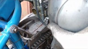 иж 49 ver 1.5  снимаем двигатель.