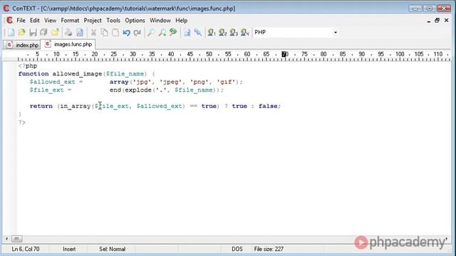 PHP Tutorials Watermark an Image on Upload Part 2 3 смотреть онлайн