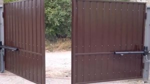 Распашные ворота из профнастила + автоматика Came Krono, VIPART - г.Луганск