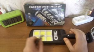 Как включить и настроить уличный светильник на солнечной батарее с датчиком движения Solar WD455