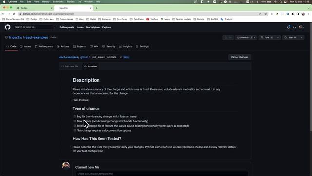 Como trabajar en equipo usando GitHub y crear un Pull Request Template смотреть онлайн