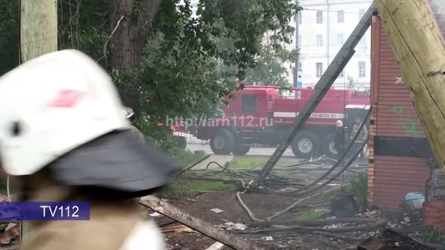 Пожар по повышенному номеру на пр Никольском в Архангельске смотреть онлайн