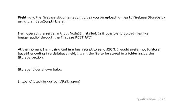 jQuery : Uploading files to Firebase Storage using REST API смотреть онлайн