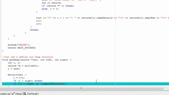 C++ Database project 02 - Heap sort algorithm смотреть онлайн
