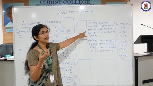 OPERATORS in JAVA SCRIPT | Web Programming Using PHP | Christ OpenCourseWare смотреть онлайн