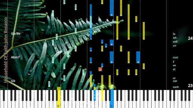 🎹Chord & Lyrics, Household Of Faith, John Rosasco, Synthesia Piano смотреть онлайн