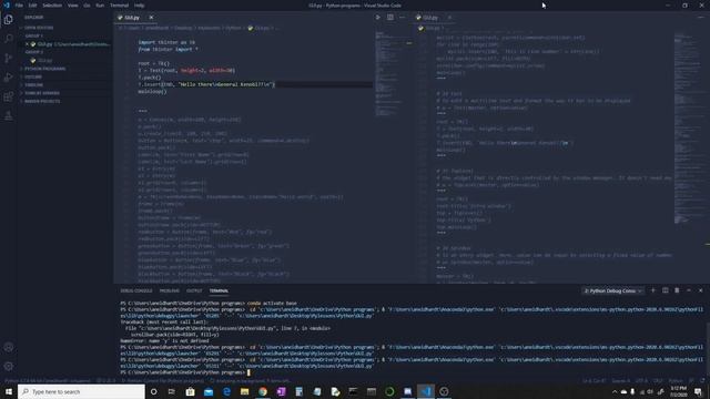 Building GUIs with python package tkinter. Episode 3 смотреть онлайн
