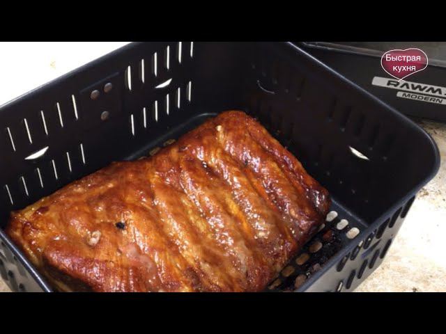 Супер соус для мяса. Барбекю из свиных рёбрышек в Аэрофритюрнице Rawmid. смотреть онлайн
