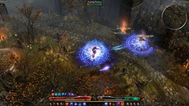 Grim Dawn Ashes of Malmouth Rune Build Killing the Training Dummy смотреть онлайн